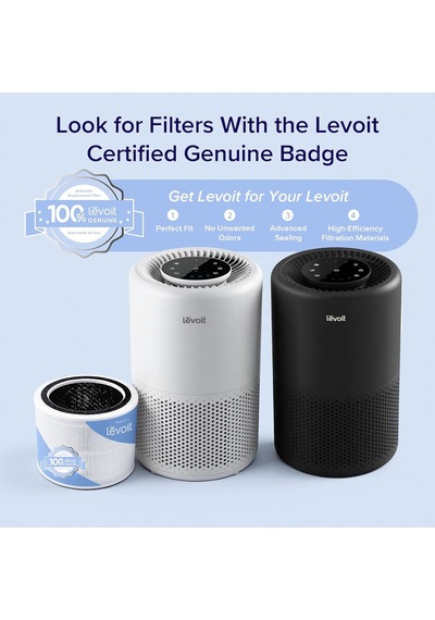 Core 200s Hava Temizleyici Yedek Filtre, 3'ü 1 Arada Filtre, Yüksek Verimli Aktif Karbon, Core 200s-rf, Beyaz Altın - Çok Renkli