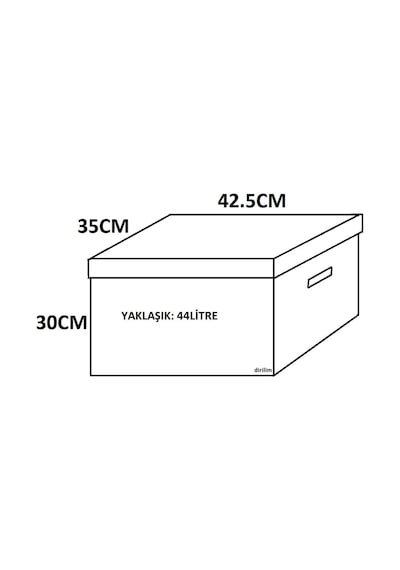Saklama Kutusu 5 Adet Dekoratif Depolama Kutusu Oyuncak Kutusu Arşiv Depolama Organizer 5 Renk Kutu 41x35x30h Diğer