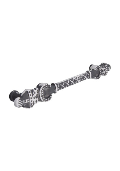 Coşafak Ventus Vn.1033.160.Gr+Wp Metal Siyah - Beyaz 160Mm Akslı Kulp