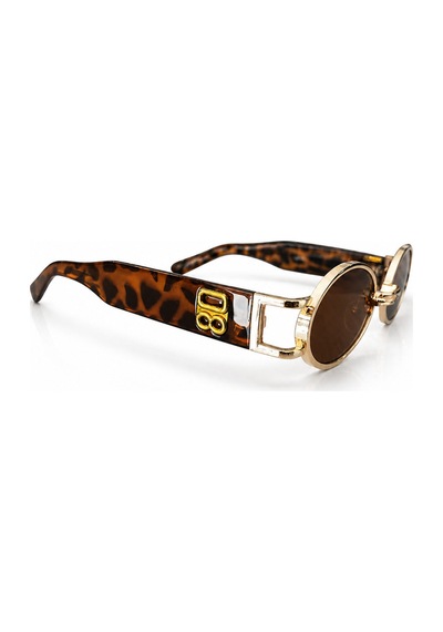 Vintage Oval Leopar Unisex Güneş Gözlüğü Leopar - 730372651 Leopar