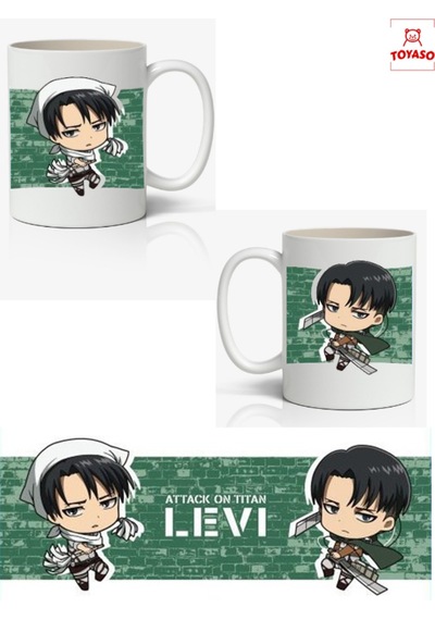 Attack On Titan Levi Ackerman Anime Temalı Beyaz Kupa Bardak Sevgiliye Arkadaşa Hediye Beyaz
