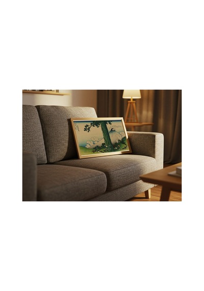 Hokusai Kai Eyaletinde Mishima Geçidi Çerçevesiz Poster 30x42 Cm A3 Tablo Japon Sanatı Duvar Dekoru