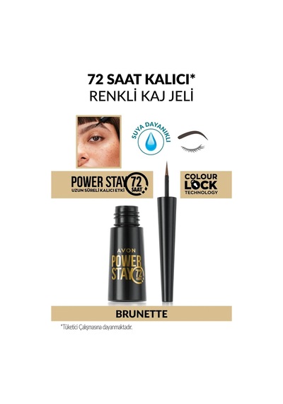 Avon Power Stay 72 Saat Kalıcı Kaş Jeli Brunette