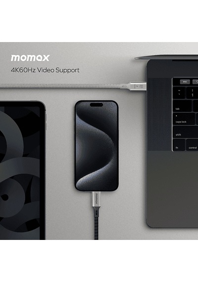 Momax DC32D Elite 100W Usb-c  Usb 3.2 Gen 2x2 20 Gbps Kablo Siyah