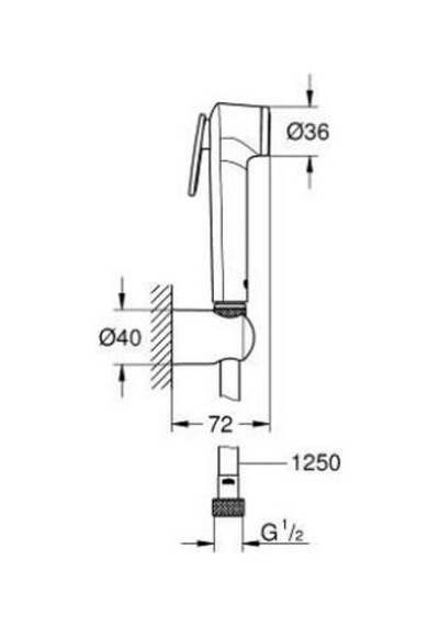 Grohe Tempesta F Taharet Duşu 27513AL1 Metal