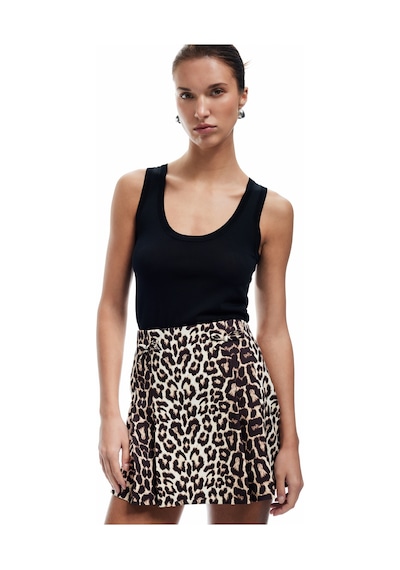 Koton A Kesim Fiyonk Detaylı Leopar Desenli Mini Etek Siyah Desenli 5sak70146uw Bdl Çok Renkli Koton A Kesim Fiyonk Detaylı Leopar Desenli Mini Etek Siyah Desenli 5sak70146uw Bdl Çok Renkli