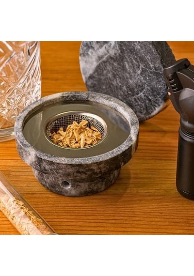 Perlotus Meşe Ağacı Viski Tütsüleme Talaşı 5 Gr Cam Mantar Kapaklı Tüpte Açık Ahşap