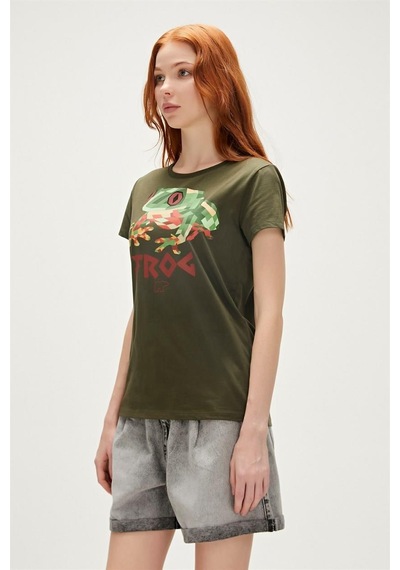 Bad Bear 23.03.07.005-C70 Frog Kadın T-Shirt 001