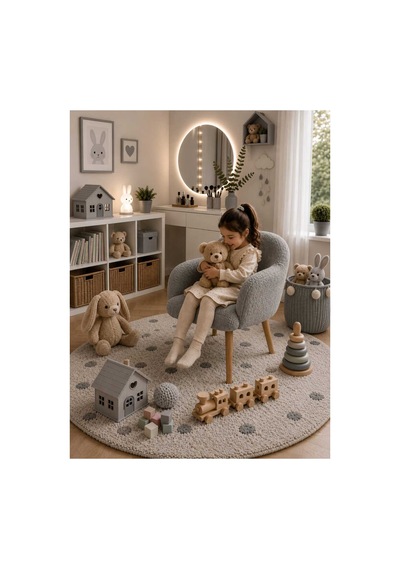 Heidi Çoçuk Koltuğu Çoçuk Odası Koltuğu Teddy Kumaş Kaplı Çocuk Ders Çalışma Koltuğu Yumuşak Gri Gri Heidi Çoçuk Koltuğu Çoçuk Odası Koltuğu Teddy Kumaş Kaplı Çocuk Ders Çalışma Koltuğu Yumuşak Gri Gri