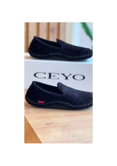 Ceyo Puffi Z35 Kadın Ev Ayakkabısı Siyah