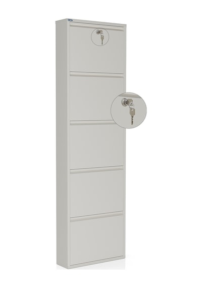 Ceha Kilitli 5'li Metal Ayakkabılık - Beyaz K.AYK-5 /AB9010/ SOPACK/KL Beyaz Ceha Kilitli 5'li Metal Ayakkabılık - Beyaz K.AYK-5 /AB9010/ SOPACK/KL Beyaz