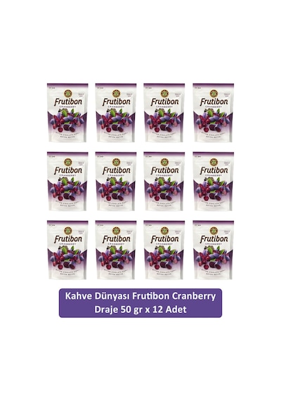 Kahve Dünyası Cranberry Frutibon Bitter Çikolata 12 x 50 G