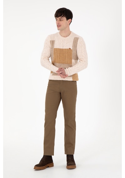 U.s. Polo Assn. Erkek Haki Pantolon Kanvas-chino 50291178-vr027 Haki