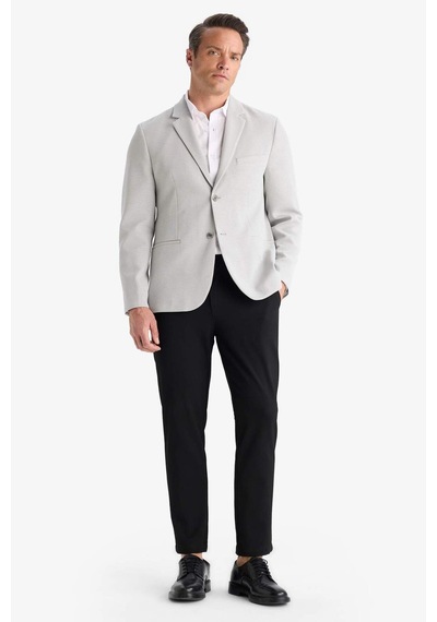 DeFacto Slim Fit Dar Kesim Yarım Astar Blazer Ceket E3447AX25SMGR323