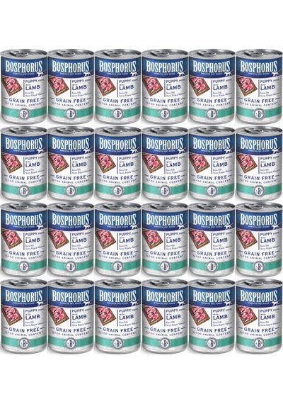 Bosphorus Kuzu Etli Yavru Köpek Konserve Maması 48 X 415 Gr Parça Etli