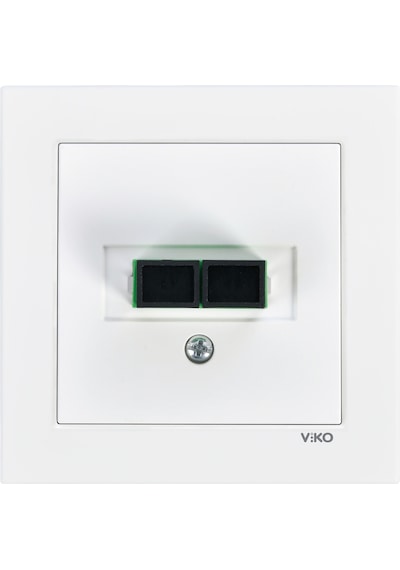 Viko Fiber Optik Konnektör Beyaz Çerçevesiz 90967x23 Viko