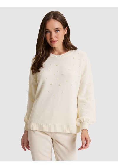 Pierre Cardin Ekru Regular Fit Kazak 50331246 Vr019