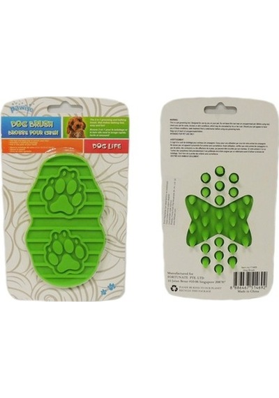 Pawise 11469 Dog Palm Brush Köpek Masaj Aleti Yeşil