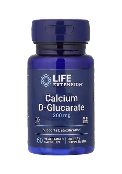 Calcium D-glucarate 200 Mg 60 Veg. Capsules