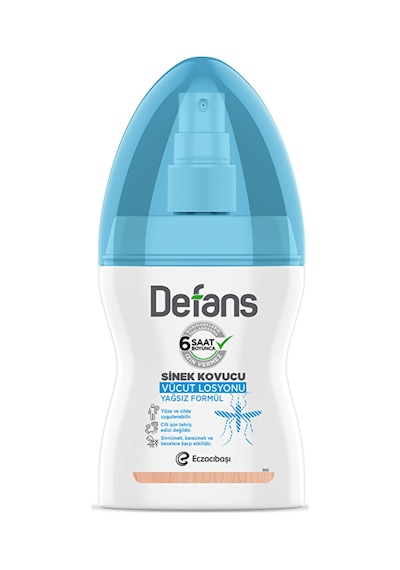 4 Adet Defans Sinek Kovucu Su Bazlı Vücut Losyonu 100 Ml