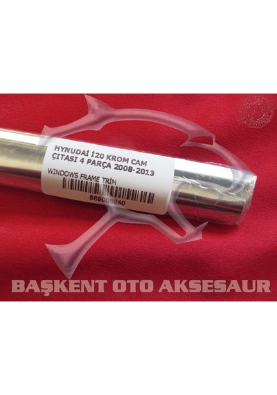 Hyundai İ20 Krom Cam Çıtası 4 Parça 2008-2014 Paslanmaz Çelik