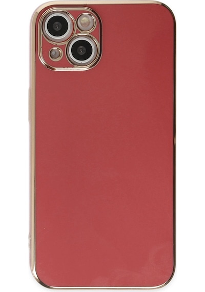 Apple Uyumlu iPhone 14 Kılıf Volet Silikon Kırmızı/