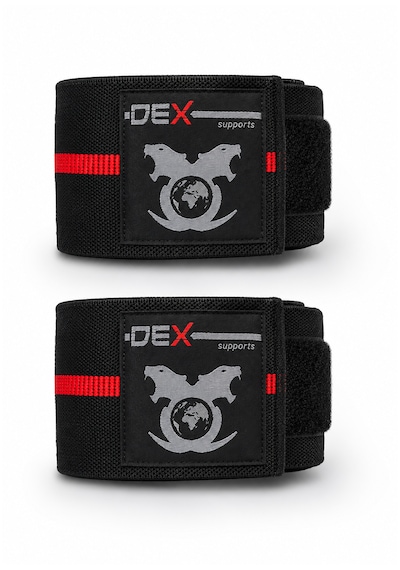 Elbow Wraps Ağırlık Antrenmanı Dirsek Bandajı 2 Li Kırmızı