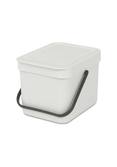 Brabantia Sort&go Lıght Grey Çöp Kovası 6lt Beyaz