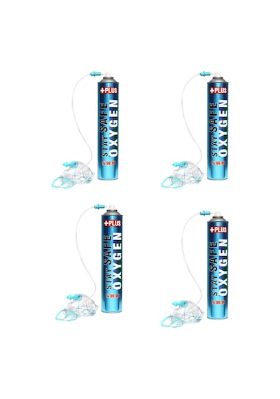 Stay Safe Oksijen Plus Oksijen Tüpü 4 x 165 G