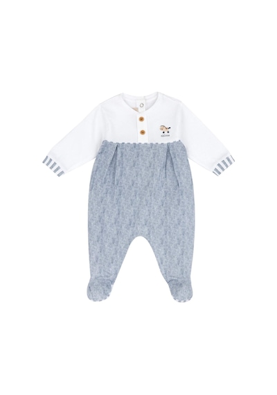 Chicco Erkek Bebek Paça İçinden Açılan Tulum 09101134000000 000033 Beyaz