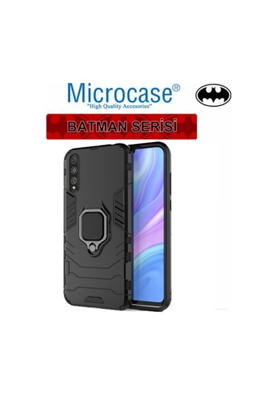 Microcase Huawei P Smart S / Y8P Batman Seri Yüzük Standlı Kılıf