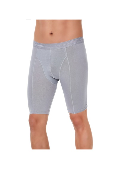 Modal Uzun Erkek Boxer Gri 6 Adet 001