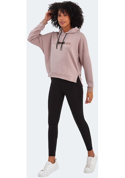 Slazenger Magnet Kadın Sweatshirt Vizon St22Wk030-311 Vizon