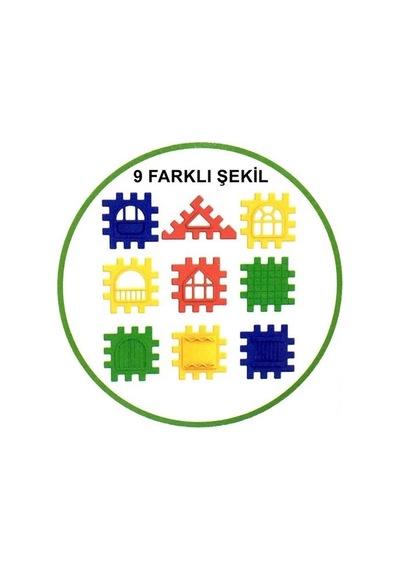 Dede Puzzle City 3d Yapı ve Tasarım Blokları 64 Parça