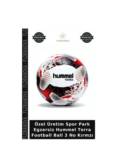 Özel Üretim Spor Park Egzersiz Hummel Terra Football Ball 3 No Kırmzı Kırmızı