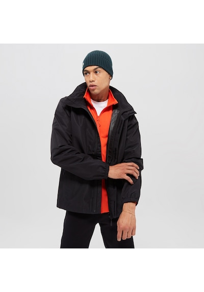 Jack Wolfskin Stormy Point 2l Erkek Siyah Su Geçirmez Mont Düz 1111142 Siyah