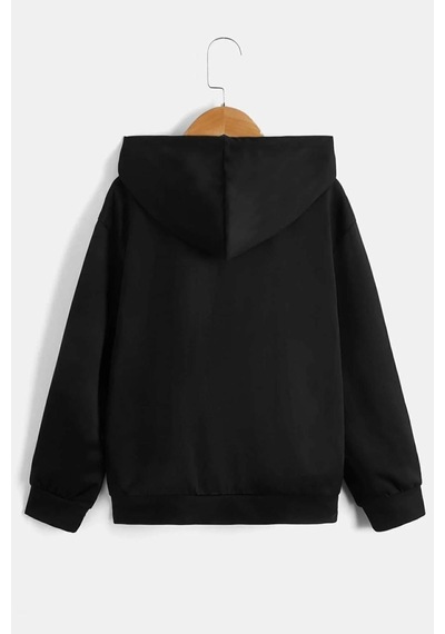Uyguntarz Çocuk Nasa Baskılı Sweatshirt Siyah