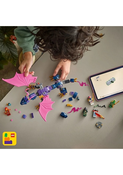 LEGO® NINJAGO® Usta Ejderha Rontu 71842 - 7 Yaş ve Üzeri Çocuklar için 4 Minifigür İçeren Yaratıcı Oyuncak Yapım Seti (381 Parça)