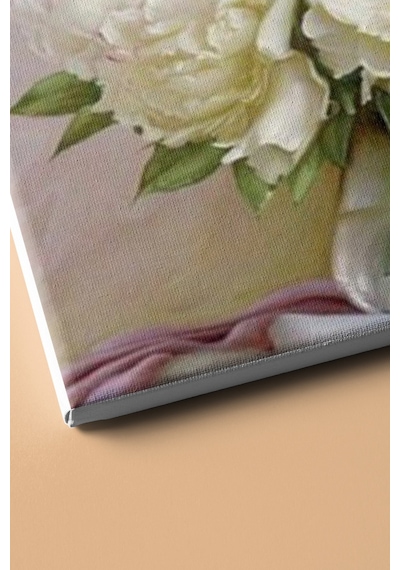 Webstyle Sayılarla Boyama Seti Kasnaklı Beyaz Güller 40 X 50 Cm