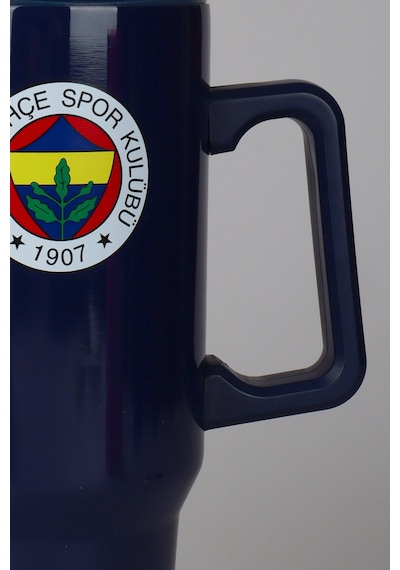 Lisanslı Fenerbahçe Pipetli Kulplu Termos Mug Paslanmaz Çelik Matara 1,20 Litre Altın
