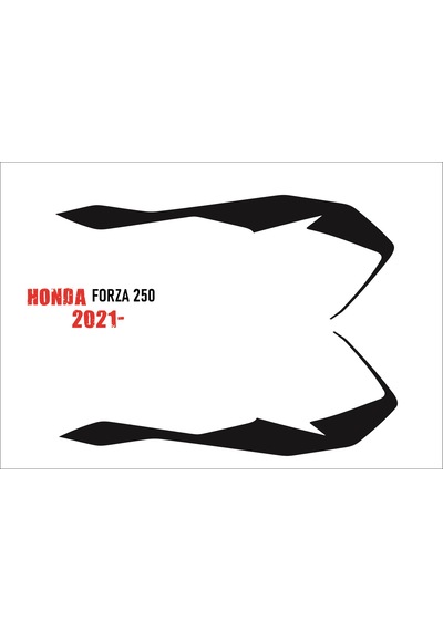 Forza 250 2021-2 Parça Tank Pad Grenaj Kaplama Siyah