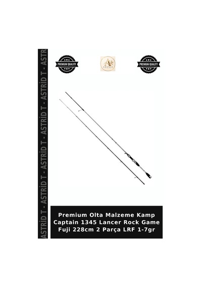 Premium Olta Malzeme Kamp Captain 1345 Lancer Rock Game Fuji 228cm 2 Parça Lrf 1-7gr Standart