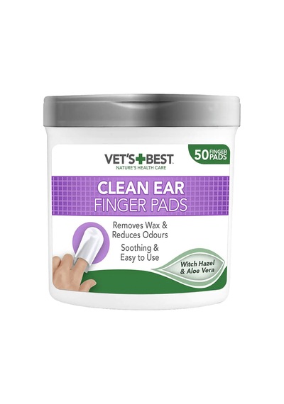 Vet's Best Clean Ear Kedi Ve Köpek Kulak Temizleme Parmak Pedi 50 Adet
