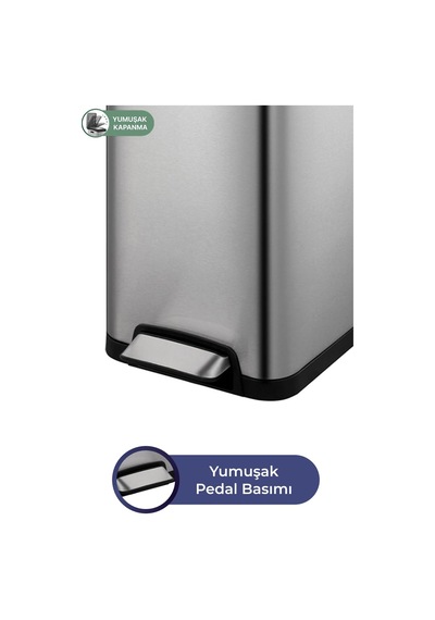 Ecoslim Dikey 30l Pedallı Çöp Kovası Diğer