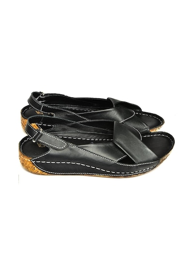 Fox Shoes U555061003 Siyah Hakiki Deri Sandalet Siyah-hakiki Deri Siyah