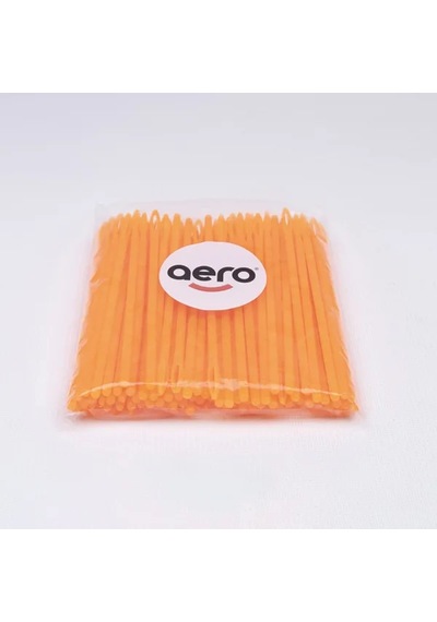 Aero Çuvaldız Plastik Dar Delik Kısa 12.5 cm 100 Adet Turuncu