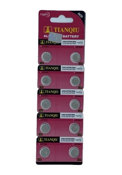 Tianqiu Ag5 Lr754/393 Alkalin Düğme Pil 10'lu