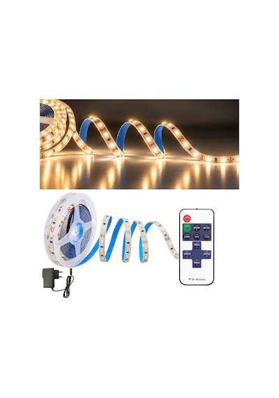 Şerit Led Kumandalı Dimmerli 5 Metre Mutfak Dolabı Tezgah Altı Aydınlatma Led Işık Sb-6557 Gün Işığı