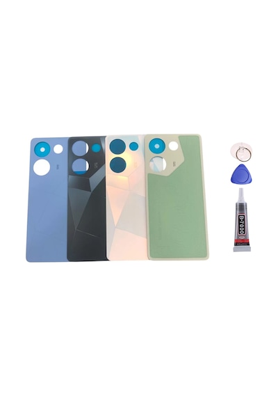 Tecno Camon 20 Yeşil Arka Kapak Batarya Kapağı Pil Kapağı Yapışkan Ve Sökme Aparatıyla Beraber Full Set Yeşil