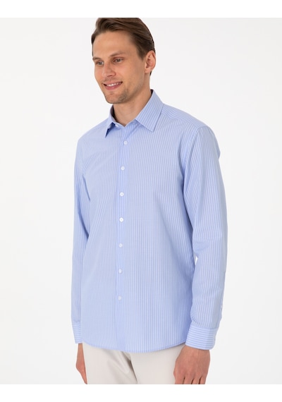 Pierre Cardin Erkek Açık Mavi Gömlek Desenli 50310777-vr003 Açik Mavi